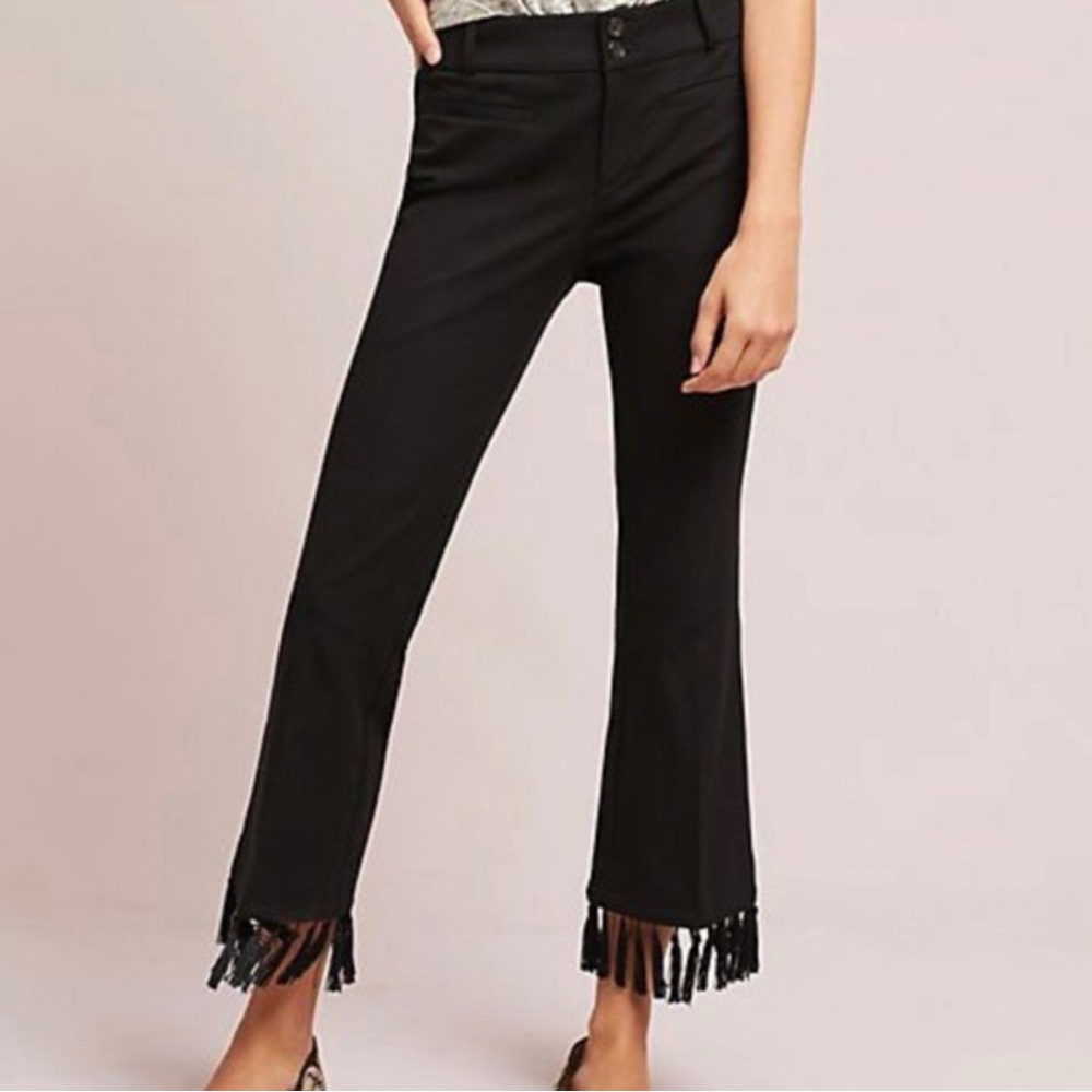 Anthropologie crop pants with flare